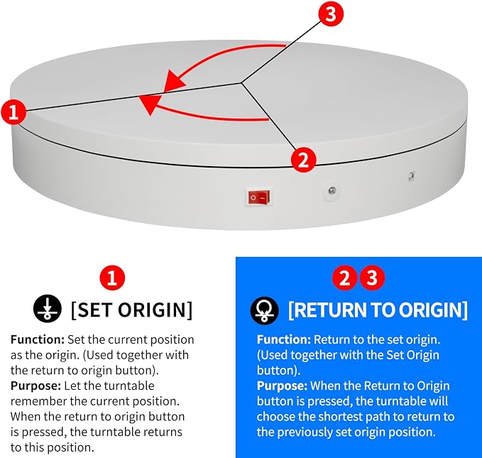 Programmable Large Motorized Electric Turntable Command-Controlled Rotating - Image 6