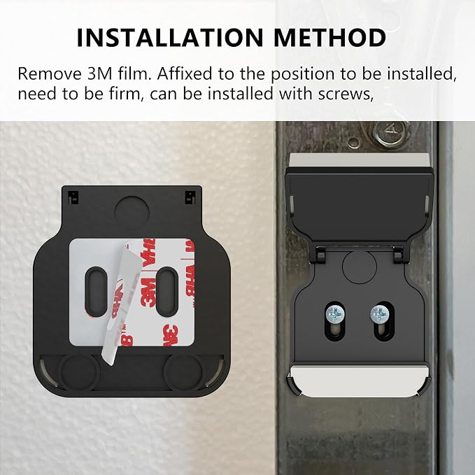 Garage Door Bracket for Ring Alarm Contact Sensor 2nd Gen – 1-Pack White Mount - Image 3