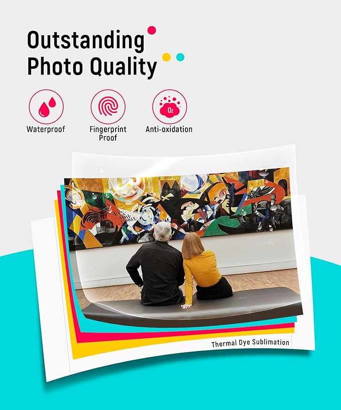Liene M100 4x6'' Photo Printer, Wi-Fi Picture Printer, 20 Sheets, Full-Color - Image 2