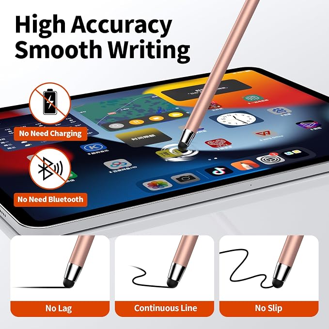 10 PCS Stylus, Stylus Pen for Touchscreen, Stylus 2-in-1 High Sensitivity & - Image 4