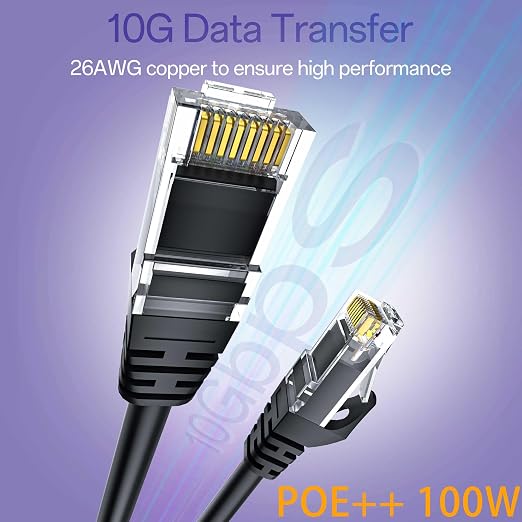 Cat 6 Ethernet Cable 0.5FT 10Pack, Cat6 Ethernet Patch Cable 10Gbps, High-Speed - Image 2
