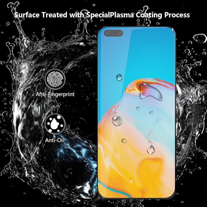 2 Pack Privacy Tempered Glass for Huawei P40 Pro 5G Screen Protector, 9H - Image 5