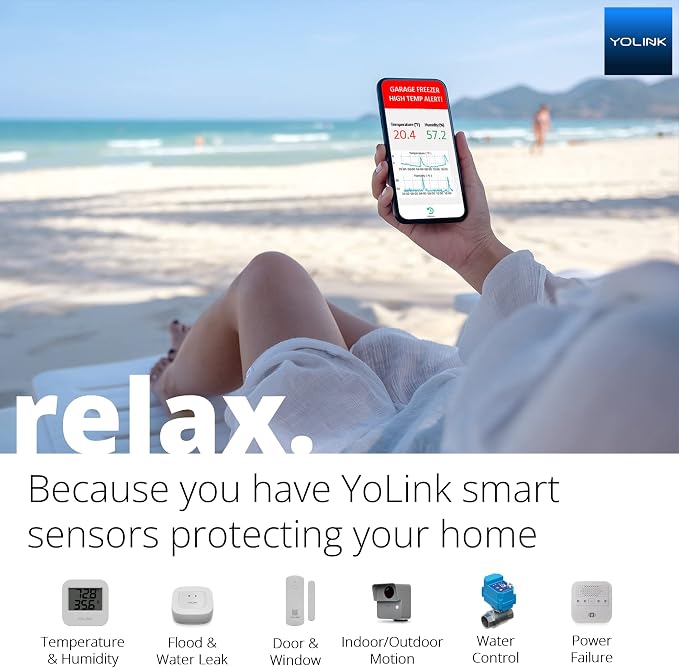 YoLink Smart Power Fail Alarm & Hub Kit, Smart Home Starter Kit - Image 7