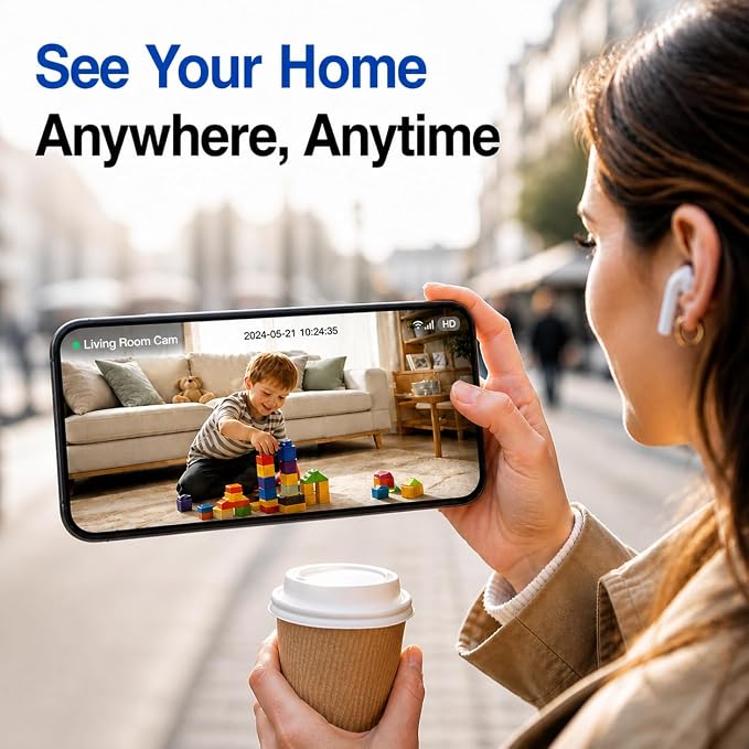 Indoor Security Camera, 5GHz 3MP Baby Monitor Camera - Image 3