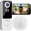 Doorbell Camera Wireless, 2K FHD Head-to-Toe Video, no Subscription, Two-Way by KAMEP
