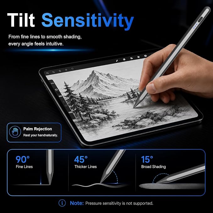 HATOKU Stylus Pen for iPad 2018-2026, 15 Min Fast Charge iPad Pencil 1st Gen - Image 5