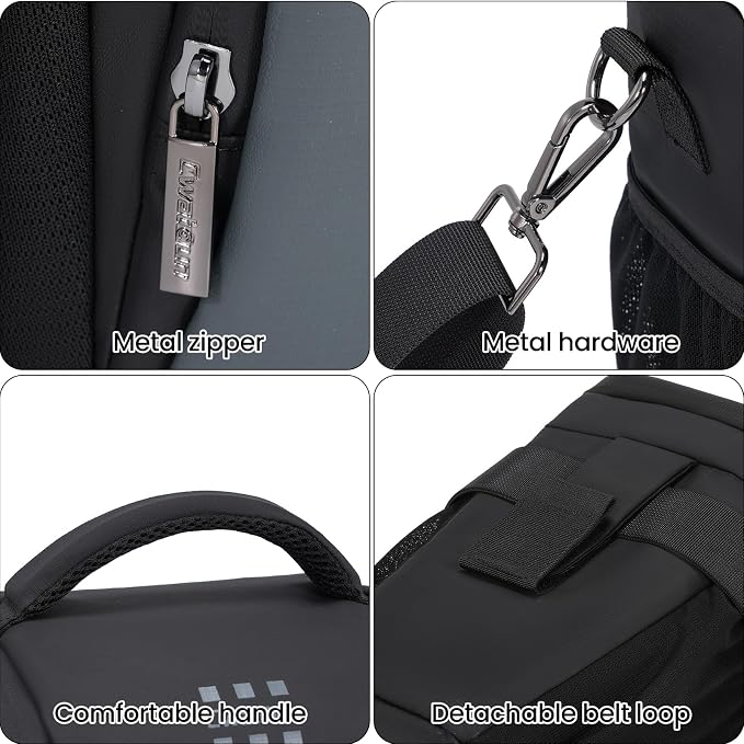 Cwatcun Camera Sling Bag, Compact DSLR Waterresistant Shoulder Bag - Image 8