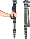 Manbily Camera Monopod with 360° Ball Bowl Head and 1/4inch Arca-Swiss Quick by Manbily