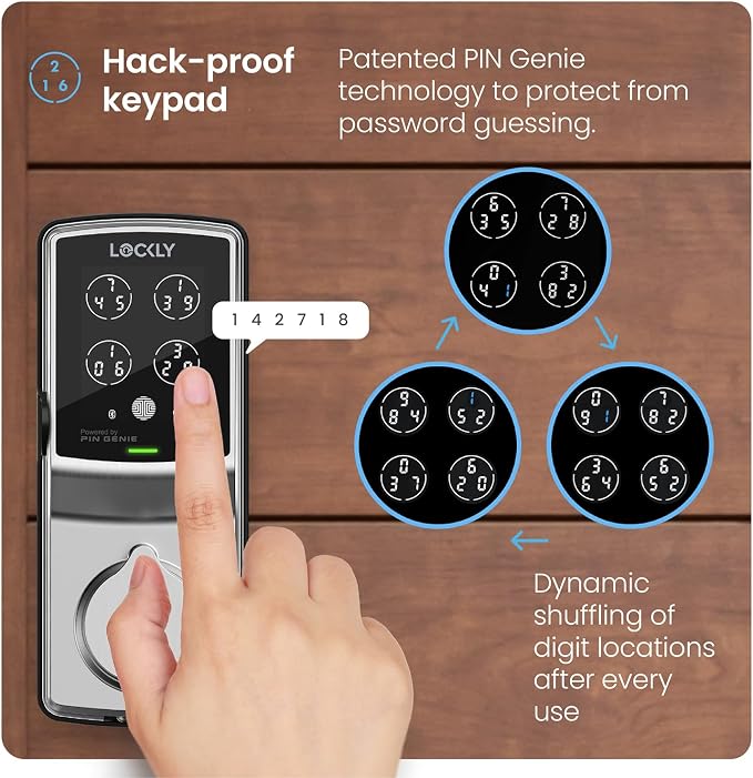 Lockly Secure Pro Wi-Fi Smart Door Lock, Keyless Entry - Image 3