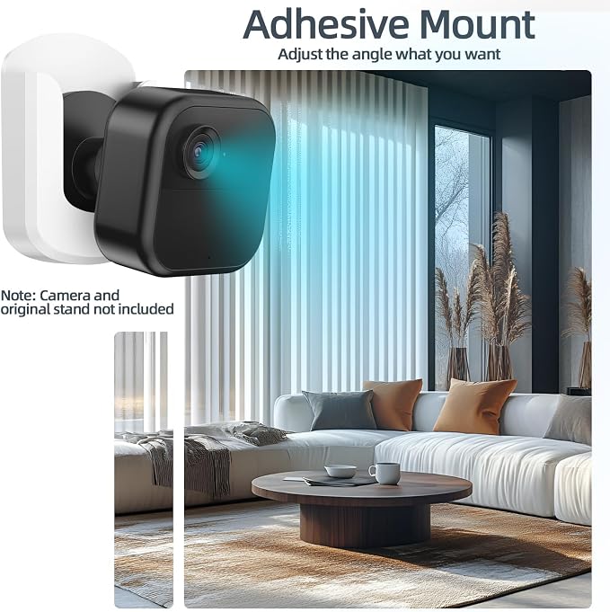 3 Pack Blink Camera No Drilling No Screws Wall Mount Bracket, Adhesive Blink - Image 4