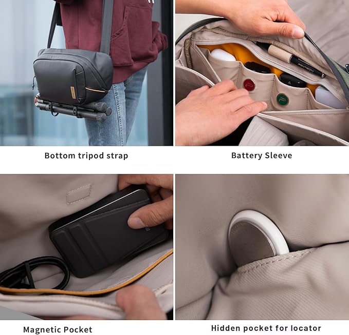 PGYTECH OneGo Solo V2 Camera Sling Bag, 4L Camera Chest Bag Crossbody Fanny Pack - Image 6