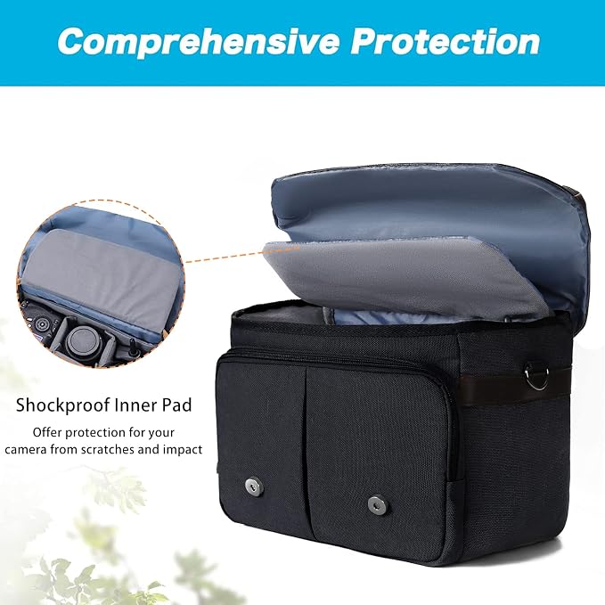 MOSISO Camera Case Crossbody Shoulder Messenger Bag, DSLR/SLR/Mirrorless - Image 7