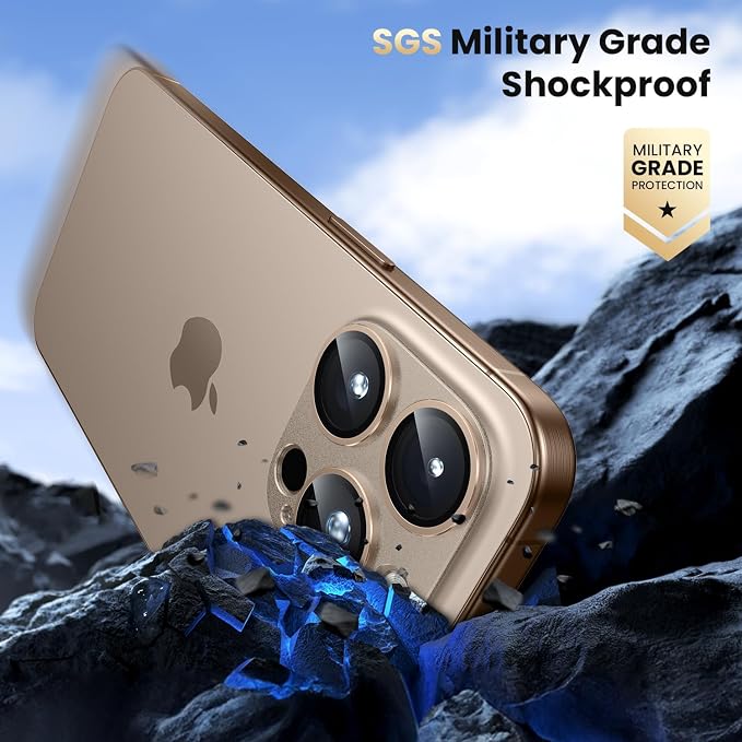 WSKEN for iPhone 16 Pro/iPhone 16 Pro Max Camera Lens Protector, Metal Aluminum - Image 5