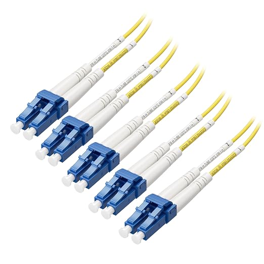 Cable Matters 5-Pack OS2 LC to LC Fiber Patch Cable - 1m / 3.3ft by CableMatters
