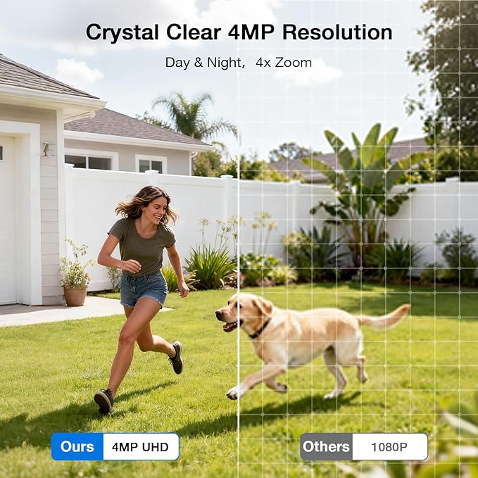 SEHMUA- 4MP Security Cameras Wireless Outdoor Home System, 2-Cam Kit, No - Image 6