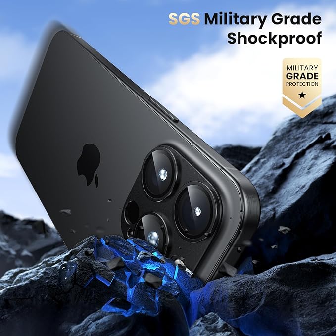 WSKEN for iPhone 16 Pro/iPhone 16 Pro Max Camera Lens Protector, Metal Aluminum - Image 5