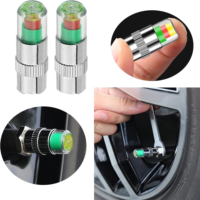 12pcs Car tire Pressure Monitor Valve stem Cap Sensor Indicator, 2.4Bar 36PSI - Image 7