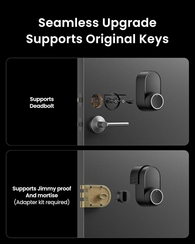 Smart Lock Ultra with Keypad, Fingerprint Door Lock, App Remote Control - Image 2