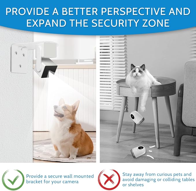 2Pack Adhesive Metal Wall Mount Bracket, Compatible - Image 3