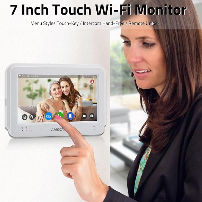 Wireless WiFi Video Doorbell Intercom System, 1080P Video Door Camera - Image 2
