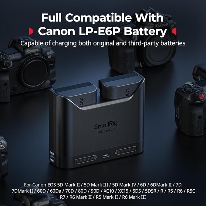 SMALLRIG LP-E6P Camera Battery Set - Image 4