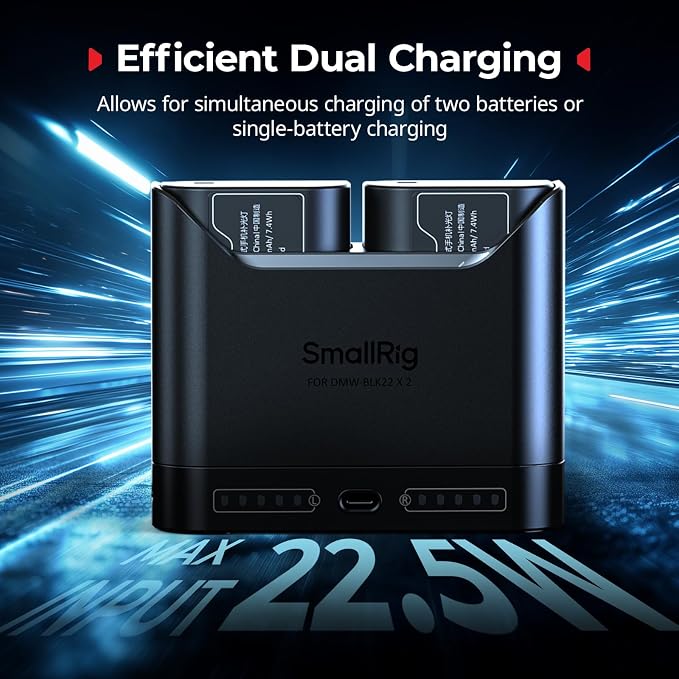 SMALLRIG DMW-BLK22 Camera Battery Set - Image 5