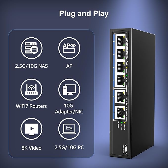 6-Port 10G/2.5G Ethernet Switch - Image 4