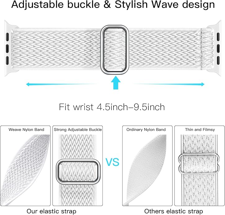 Lerobo Stretchy Nylon Solo Loop Band, Compatible - Image 9