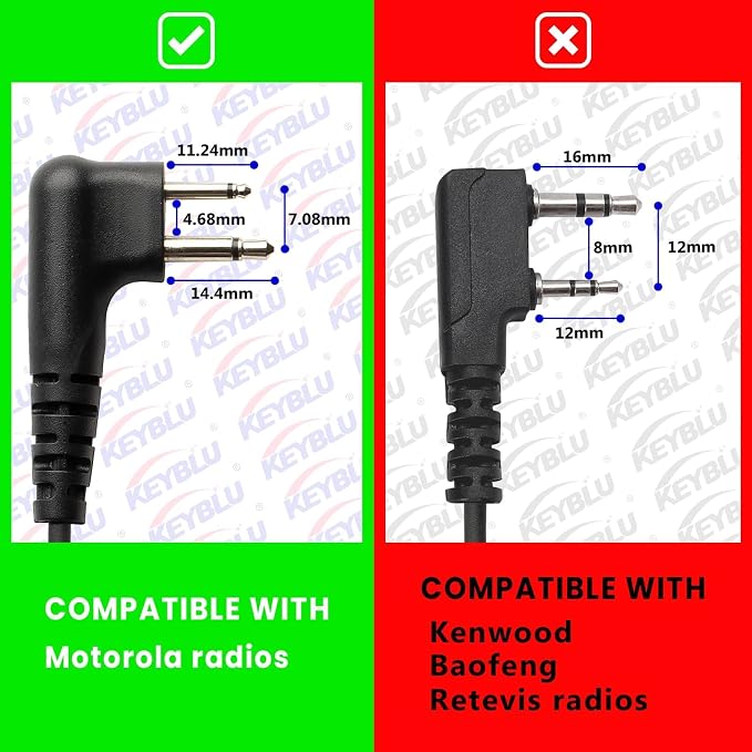 2-Wire Acoustic Tube Earpiece/Headset - Image 2