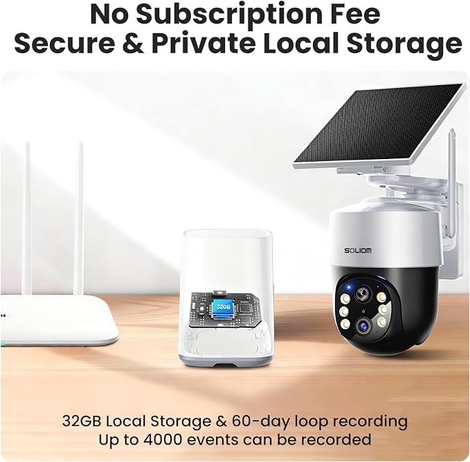 SOLIOM- True 4K HD Security Cameras Outdoor Wireless, Add-On Camera, Solar - Image 5