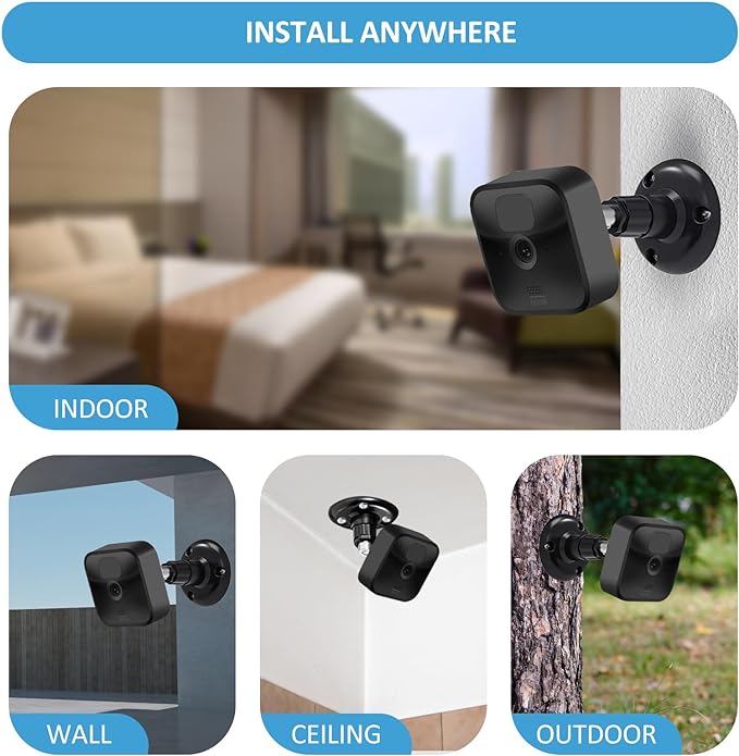 Blink Outdoor Camera Mount, 360 Degree Adjustable Indoor/Outdoor Wall Mount - Image 5
