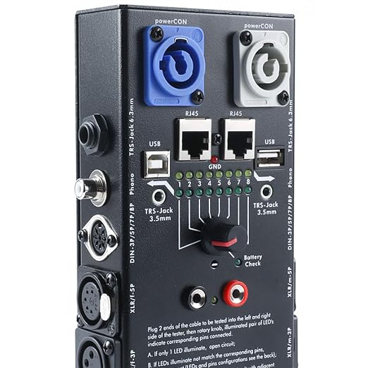 MFL. 13-Plug Audio Cable Tester Line Finder Black 13-in-1 Cables Checker 8-Way - Image 6