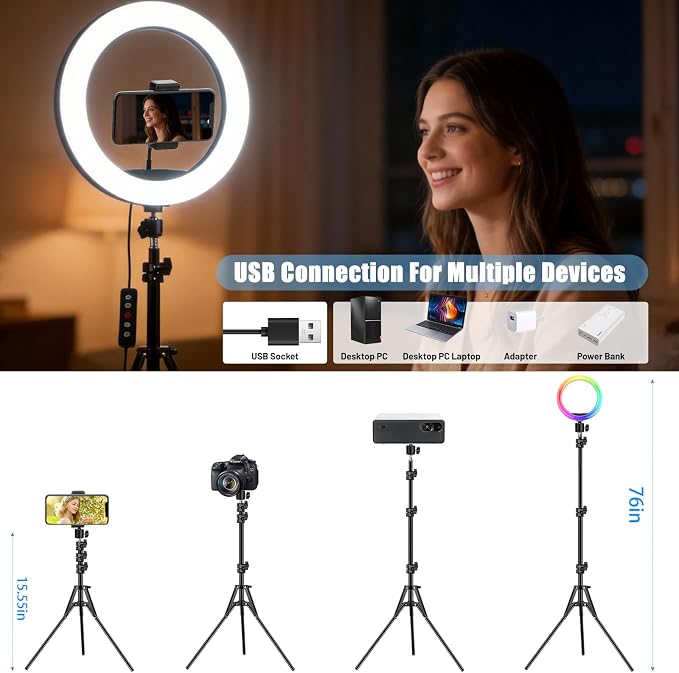 13" Selfie Ring Light - Image 9