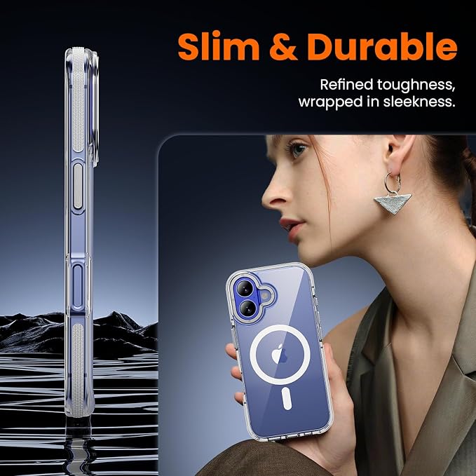 toushion 3 in 1 for iPhone 16 Case Clear - Image 6