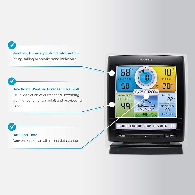 AcuRite Iris Indoor/Outdoor Wireless Weather Station - Image 3