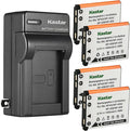 Kastar 4-Pack Battery and AC Wall Charger Replacement by Kastar