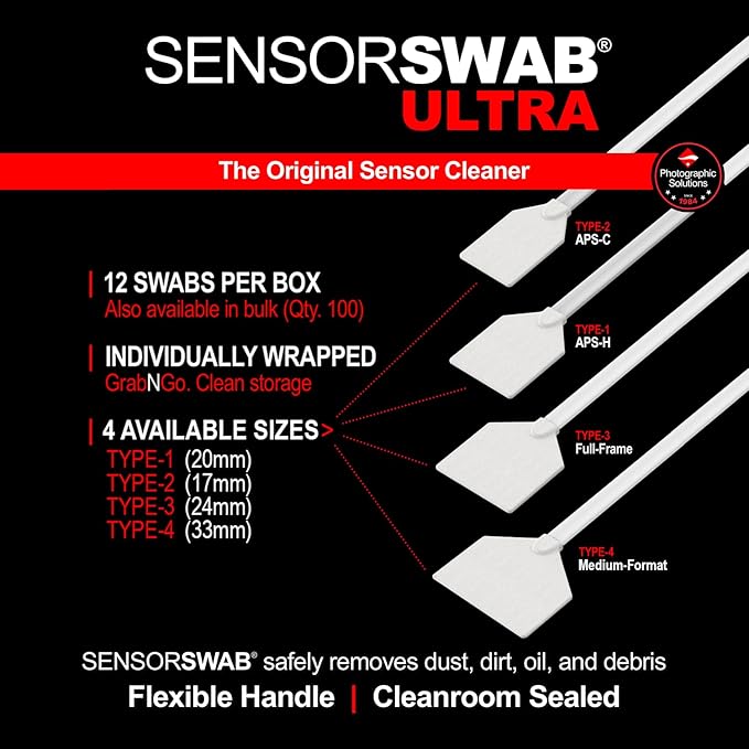 Photographic Solutions Sensor Swab Ultra 20mm Type-1 Digital Imaging Sensor - Image 4