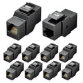 Cable Matters 10-Pack 10Gbps Cat6 Keystone Coupler, RJ45 Keystone Jack by CableMatters