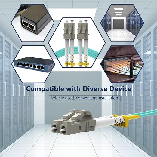 KeepFly Fiber- OM4 LC to LC Fiber Patch Cable 75m/246ft, 10G/40G/100GB 50/125μm - Image 7