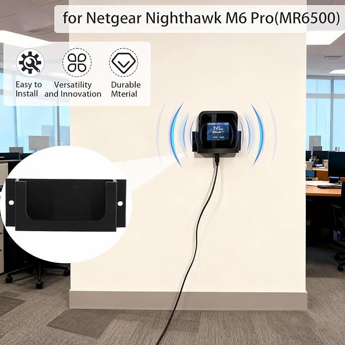 for Netgear Nighthawk M6 Pro, Wall Mount Bracket & Protective Cover, - Image 3