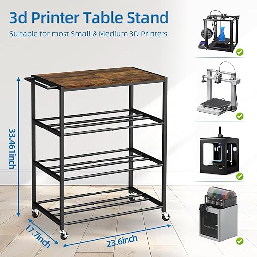 3D Printer Stand with Filament Storage Rack - Image 3