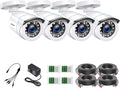 ZOSI 4 x 2MP 1080p HD-TVI Home Security Camera Outdoor Indoor 1920TVL, 80ft by ZOSI