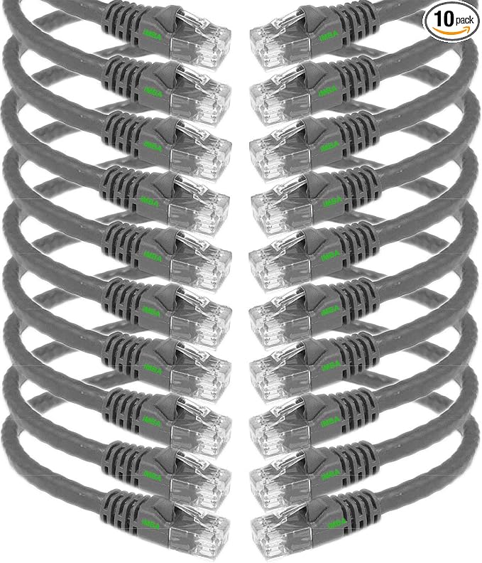 iMBAPrice 7 ' Cat5e Network Ethernet Patch Cable, 10 Pack by iMBAPrice