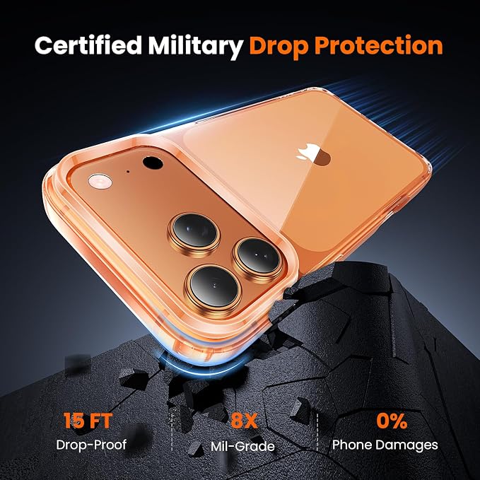 toushion 3 in 1 for iPhone 17 Pro Max Case Clear, Shockproof for Phone Cover - Image 3