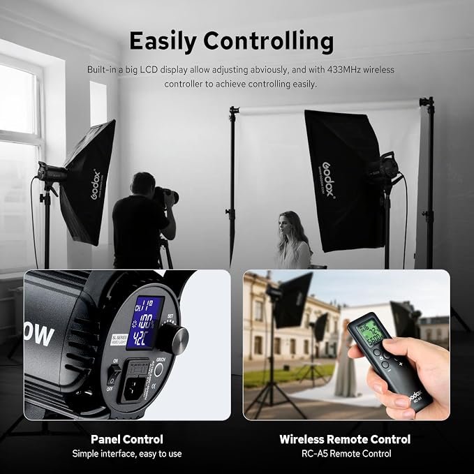 Godox SL-60W SL60W Daylight Led Video Light, 5600K Bright Studio Led Light - Image 4
