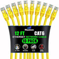 Maximm Cat 6 Ethernet Cable 12 ft by MaximmCable