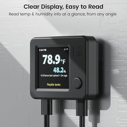 MOCREO WiFi Reptile Hygrometer Indoor Thermometer, Smart Humidity and - Image 5