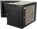 Wall Mount IT Cabinet Enclosure Hinged Double Section Swing Out 19-Inch Server by Unknown