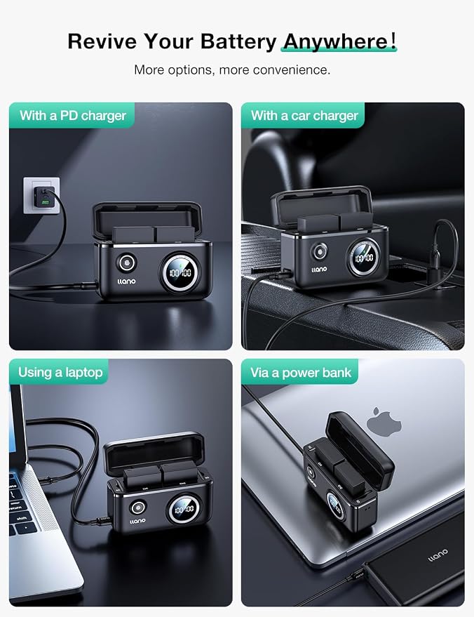 llano NP-W126s Camera Battery 18W Fast Dual USB C Charger, Compatible - Image 8