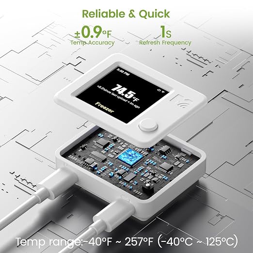 MOCREO WiFi Refrigerator Thermometer - Image 4